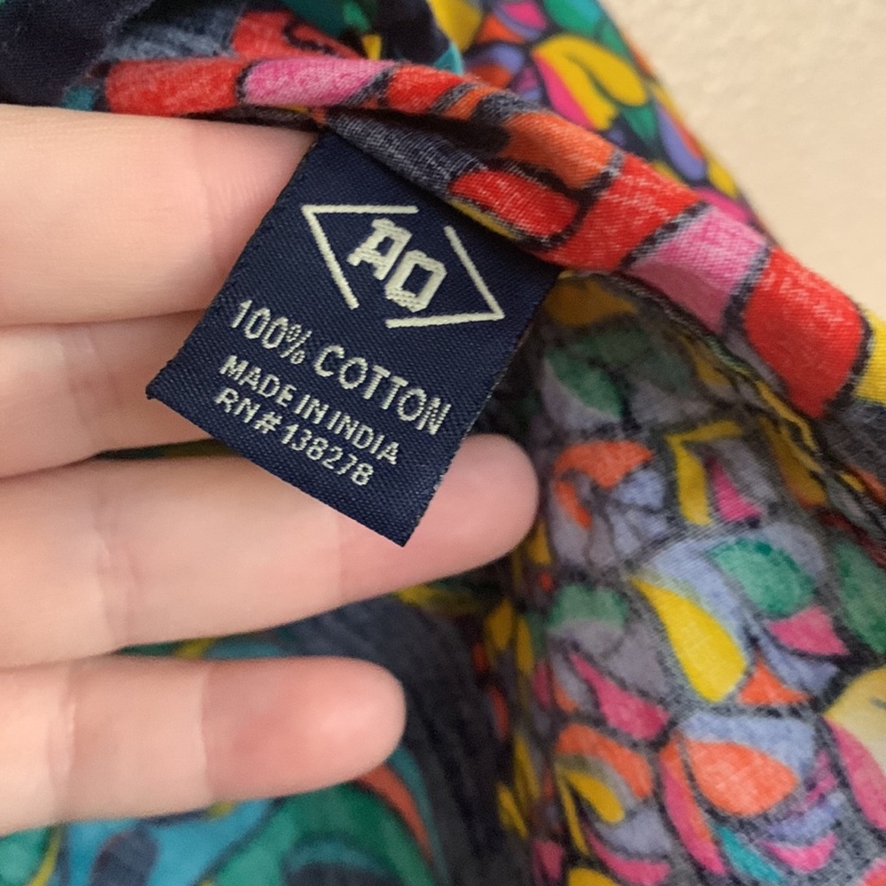 Amongst Others 90s Colorful Floral Pineapple Hawaiian Shirt L • - Picture 4 of 5